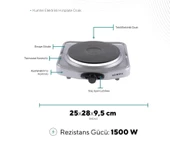 KUMTEL LX-7011 Gri Tekli Elektrikli Ocak - 4