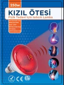 Avarson (4 Adet) 250W Kızılötesi (infrared) Isıtıcılı Fizik Tedavi Lambası (Kırmızı Işık) E27 (Kalın Duy) - 2