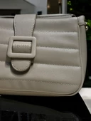 Levidor Özel Renk El Ve Kol Çantası Olarak Tasarlanmış Suni Deri Bayan Omuz Çantası LEVDR.7363930059KUM thumbnail 4