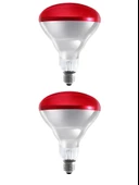 Avarson (2 Adet) 250W Kızılötesi (infrared) Isıtıcılı Fizik Tedavi Lambası (Kırmızı Işık) E27 (Kalın Duy) - 1