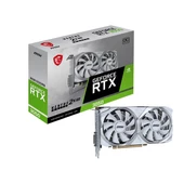 MSI RTX3050 8GB VENTUS 2X WHITE 8G GDDR6 128bit HDMI DVI DP PCIe 16X v4.0 thumbnail 1