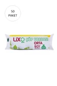 Orta Boy Çöp Torbası 55 x 60 cm 20 Li Rulo x 50 Paket = 1.000 Adet (Mavi) - 1