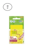 Gıpta Şeffaf Postit 76X51 Yarı Saydam Neon Sarı 50 Yaprak - 1