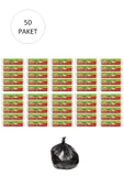 J-250 Jumbo Boy Çöp Torbası 80 x 110 cm 10 Lu Rulo x 50 Paket = 500 Adet (Siyah) - 1