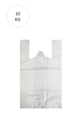Beyaz Atlet Poşet Orta Boy 29x50 cm Takriben 850 Adet 10 Kg - 1