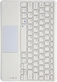 Hegitech X20 8" Uyumlu Kablosuz Bluetooth Dahili Bataryalı Şarjlı TouchPad'li Klavye - Beyaz - 9
