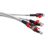 HCS CAT6 UTP LSOH 0,30 MT GRİ PATCH CORD (5'Lİ PAKET) - 1