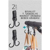 ModaCar Bebek Arabası Askısı Market Arabası Bisiklet T.Sandalye Askısı 2 ADET - 1