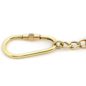 Pirinç Lumbuz Ayna Anahtarlık Dekoratif Hediyelik - 2