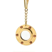 Pirinç Lumbuz Ayna Anahtarlık Dekoratif Hediyelik - 1