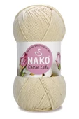 5 Adet Cotton Lüks Yelek Tunik Kazak Bluz Hırka İpi Yünü Açık Bej 97543 - 2