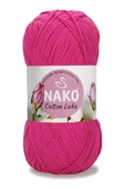 5 Adet Cotton Lüks Yelek Tunik Kazak Bluz Hırka İpi Yünü Fuşya 97572 - 2