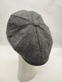 Balık Sırtı Erkek Klasik Kasket Sekiz Parça Füme Renk - 2