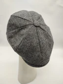 Balık Sırtı Erkek Klasik Kasket Sekiz Parça Füme Renk - 11