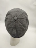 Erkek Klasik Kasket Sekiz Parça Gri Renk - 9