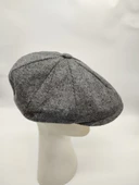 Balık Sırtı Erkek Klasik Kasket Sekiz Parça Füme Renk - 1