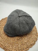 Balık Sırtı Erkek Klasik Kasket Sekiz Parça Füme Renk - 9