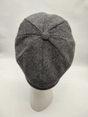 Balık Sırtı Erkek Klasik Kasket Sekiz Parça Füme Renk - 3