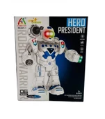 Pilli Işıklı Renkli Robot - Mavi Su Dünyası thumbnail 3