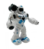 Pilli Işıklı Renkli Robot - Mavi Su Dünyası thumbnail 2