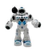 Pilli Işıklı Renkli Robot - Mavi Su Dünyası thumbnail 1