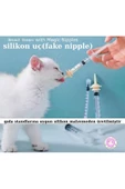 Evcil hayvan mini silikon hamster köpek kedi emzik fake nipple 5adet - 2