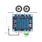 TPA3110 2 Kanal DC 26V 3A 30W Ses Yükseltici Amfi Class D Stereo Dijital Ses Müzik Kuvvetlendirici thumbnail 2