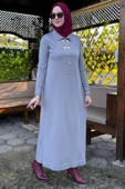 Sema Triko Elbise Gri thumbnail 4