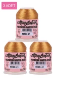 3 Adet Altınbaşak Oya ve Dantel İpi 20 gr - Royaleks - No: 041 - 1