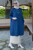 Arzu Triko Tunik İndigo - 4
