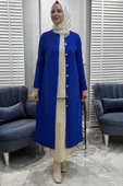 Manolya Saks Triko Hırka - 1