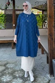 Arzu Triko Tunik İndigo - 3