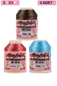 3 Adet Altınbaşak Oya ve Dantel İpi 20 gr - Royaleks - No: 031 - 131 - 956 - 1