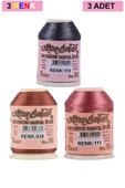 3 Adet Altınbaşak Oya ve Dantel İpi 20 gr - Royaleks - No: 938 - 111 - 119 - 1