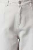 Stil Kadın Moda Denim Kot Pantolon Uzun Geniş Paça Taş Yüksek Bel Skater Jeans - 2