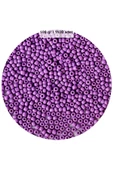 Mor Renk 4 mm Yaklaşık 1100 adet / 100 gram Cam Boncuk Oya Yazma Bileklik ve Kolye - 1