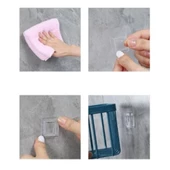Yapışkanlı Çok Fonksiyonlu Banyo Organizeri BEYAZ - 3