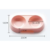 Çift Bölmeli Evcil Hayvan Mama Kabı - 4