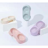 Çift Bölmeli Evcil Hayvan Mama Kabı - 2