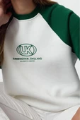 Tarz Relaxed Bisiklet Yaka Reglan Kol Uzun Relaxed Kalıp Reglan Kollu Kalın Örme Sweatshirt - 1