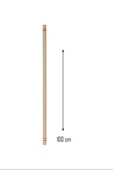 Ahşap 100 cm Hamur Açma Şekillendirme Oklavası Royaleks-56041 - 1