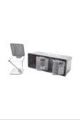3 Lü Baharatlık Set Duvar Askılı Royaleks-L677 - 2