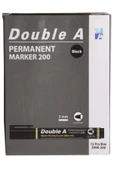 Double A Permanent Yuvarlak Uçlu Kalem Siyah  12'li - 1