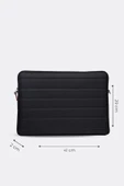 Çizgili Su Geçirmez Macbook Air Pro 15.6 & 16 İnç Siyah Laptop Tablet Kılıfı - 2