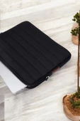 Çizgili Su Geçirmez Macbook Air Pro 15.6 & 16 İnç Siyah Laptop Tablet Kılıfı - 6