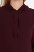 Tarz Regular Kapüşonlu Standart Kol Regular Basic İnce Örme Sweatshirt - 4