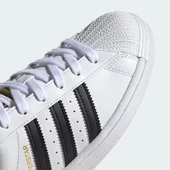 adidas Süperstar J Foundation Fu7712 Sneaker Unisex Spor Ayakkabı Beyaz-siyah - 6