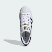adidas Süperstar J Foundation Fu7712 Sneaker Unisex Spor Ayakkabı Beyaz-siyah - 3