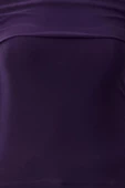 Stil Kadın Fitted Vücuda Oturan Esnek Bluz Uzun Örme Regular Kalıp - 5
