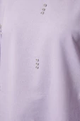 Tesettür Tarz Relaxed Bisiklet Yaka Düşük Kol Regular Basic Taş Detaylı Sweatshirt - 2